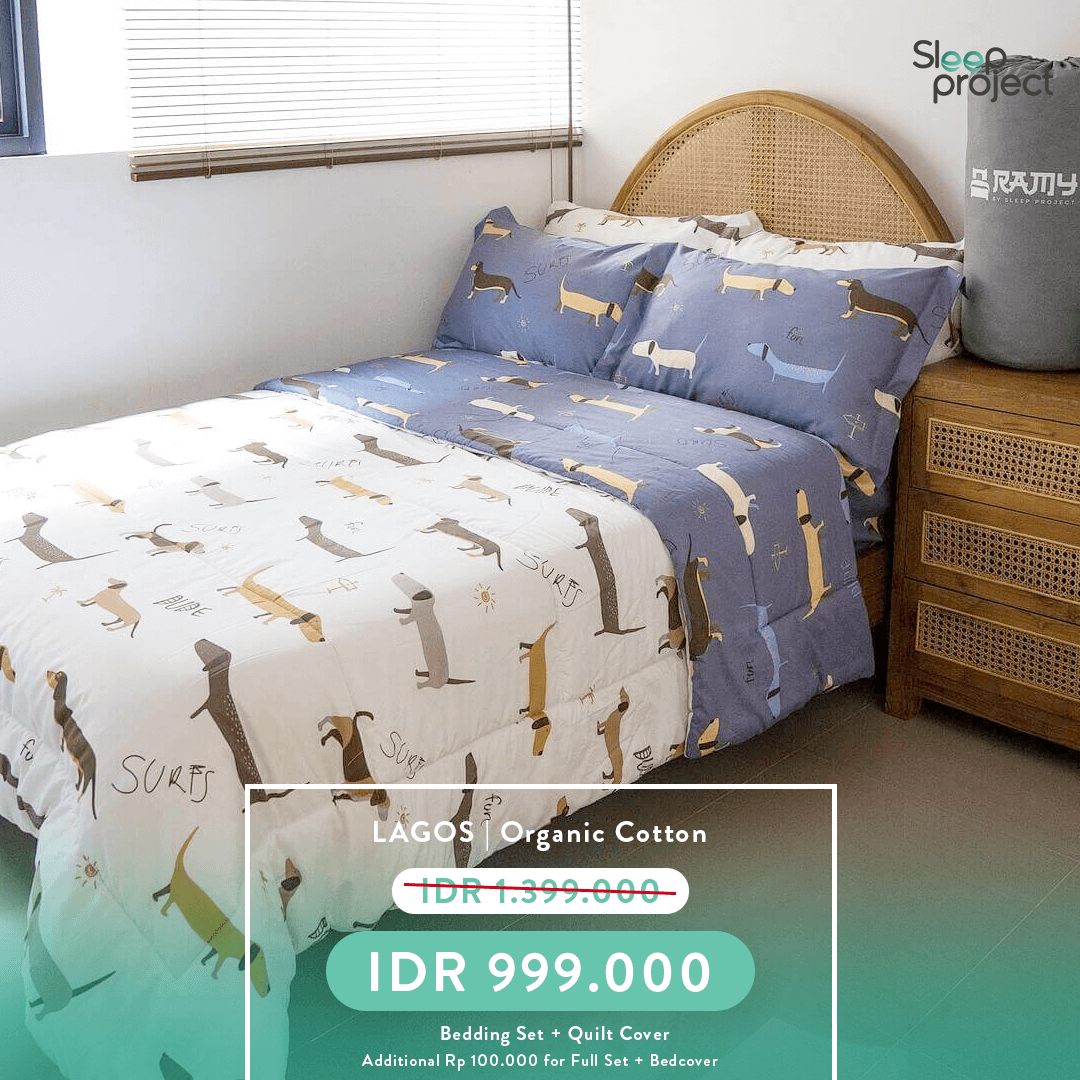 Lagos Organic Cotton Bedding Set Sleep Project Indonesia